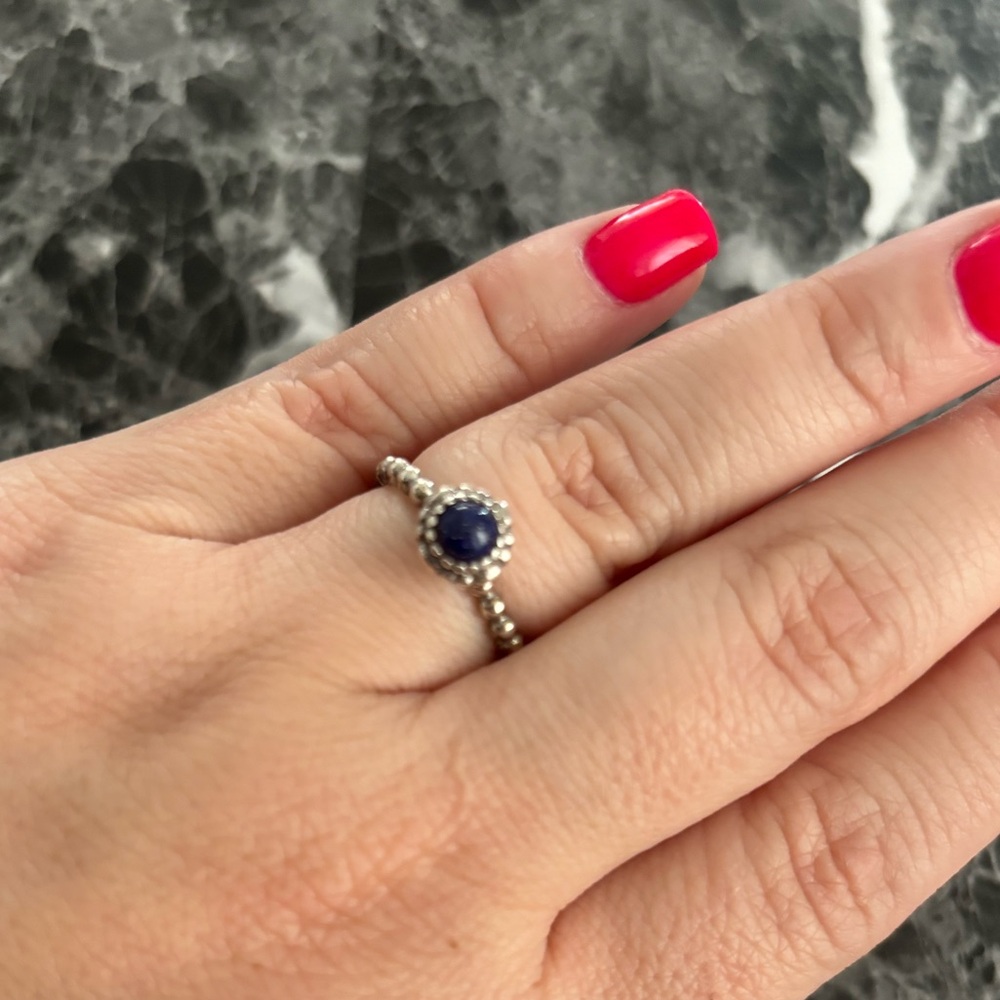 Pandora  Ring Birthday Blooms SEPTEMBER